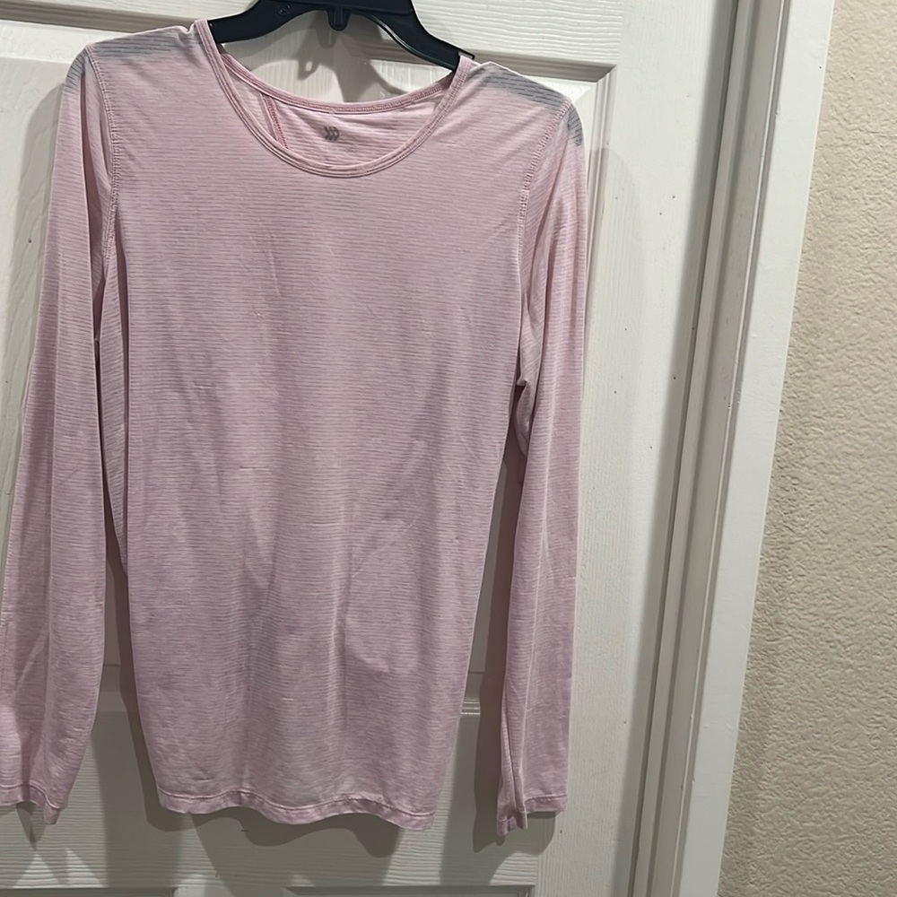 All in motion light pink long sleeve basic T-shirt